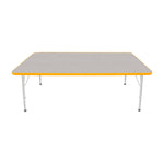 Mahar Creative Colors Large Rectangle Activity Table Preschool Height Adjustable Legs 72