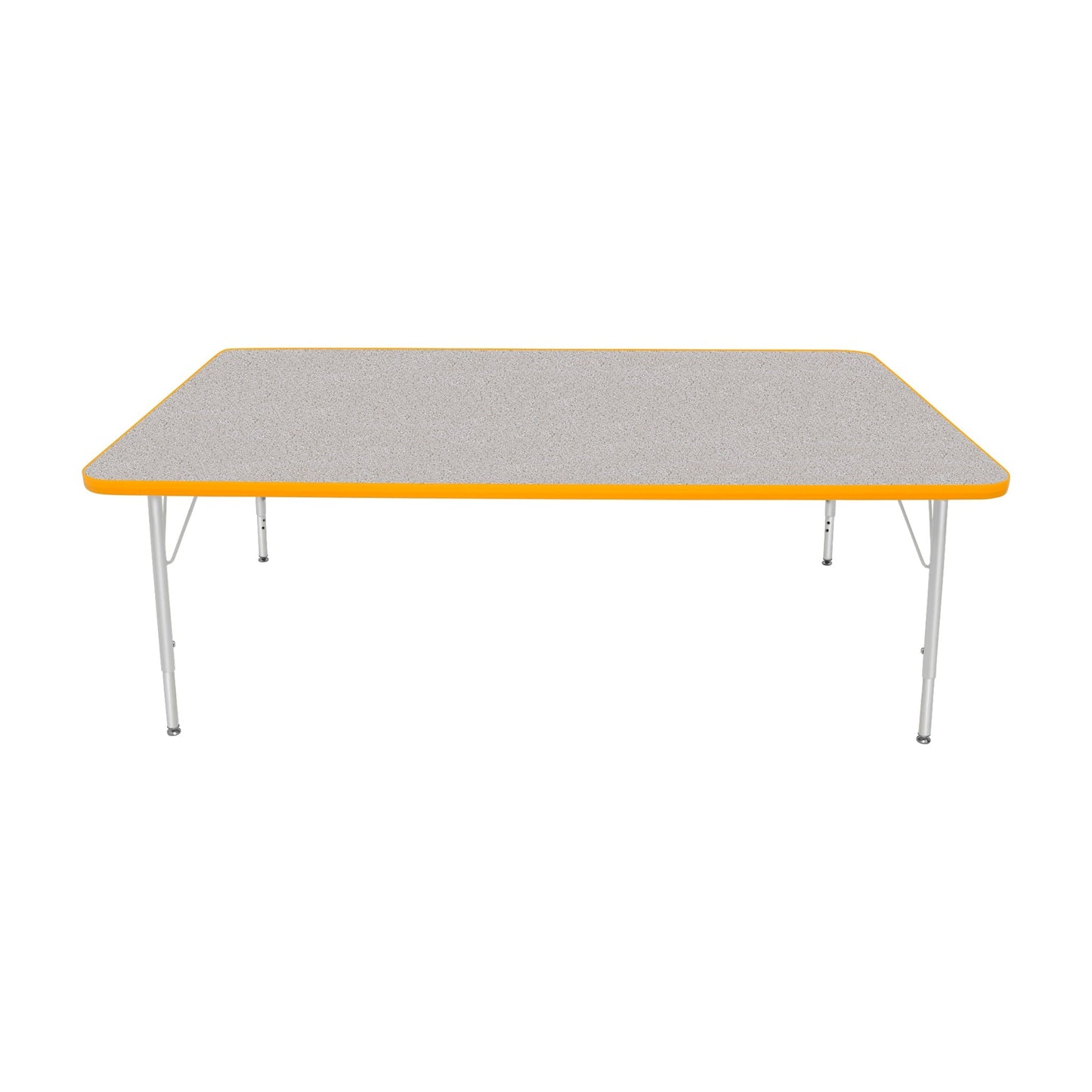 Mahar Creative Colors Large Rectangle Activity Table Preschool Height Adjustable Legs 72"W x 42"D x 17" - 25"H (MHR-4272LO)