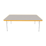 Mahar Creative Colors Large Rectangle Activity Table Preschool Height Adjustable Legs 72