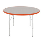 Mahar Creative Colors Round Activity Table Preschool Height Adjustable Legs 42