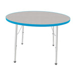 Mahar Creative Colors Round Activity Table Preschool Height Adjustable Legs 42