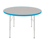 Mahar Creative Colors Round Activity Table Preschool Height Adjustable Legs 42