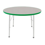 Mahar Creative Colors Round Activity Table Preschool Height Adjustable Legs 42