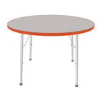 Mahar Creative Colors Round Activity Table Preschool Height Adjustable Legs 42