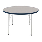 Mahar Creative Colors Round Activity Table Preschool Height Adjustable Legs 42