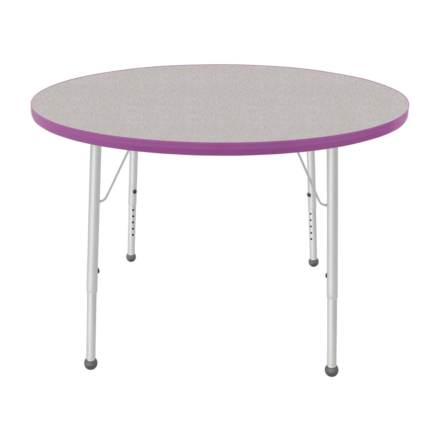 Mahar Creative Colors Round Activity Table Preschool Height Adjustable Legs 42"Dia x 17" - 25"H (MHR-42RNLO)