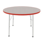 Mahar Creative Colors Round Activity Table Preschool Height Adjustable Legs 42