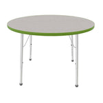 Mahar Creative Colors Round Activity Table Preschool Height Adjustable Legs 42