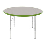 Mahar Creative Colors Round Activity Table Preschool Height Adjustable Legs 42