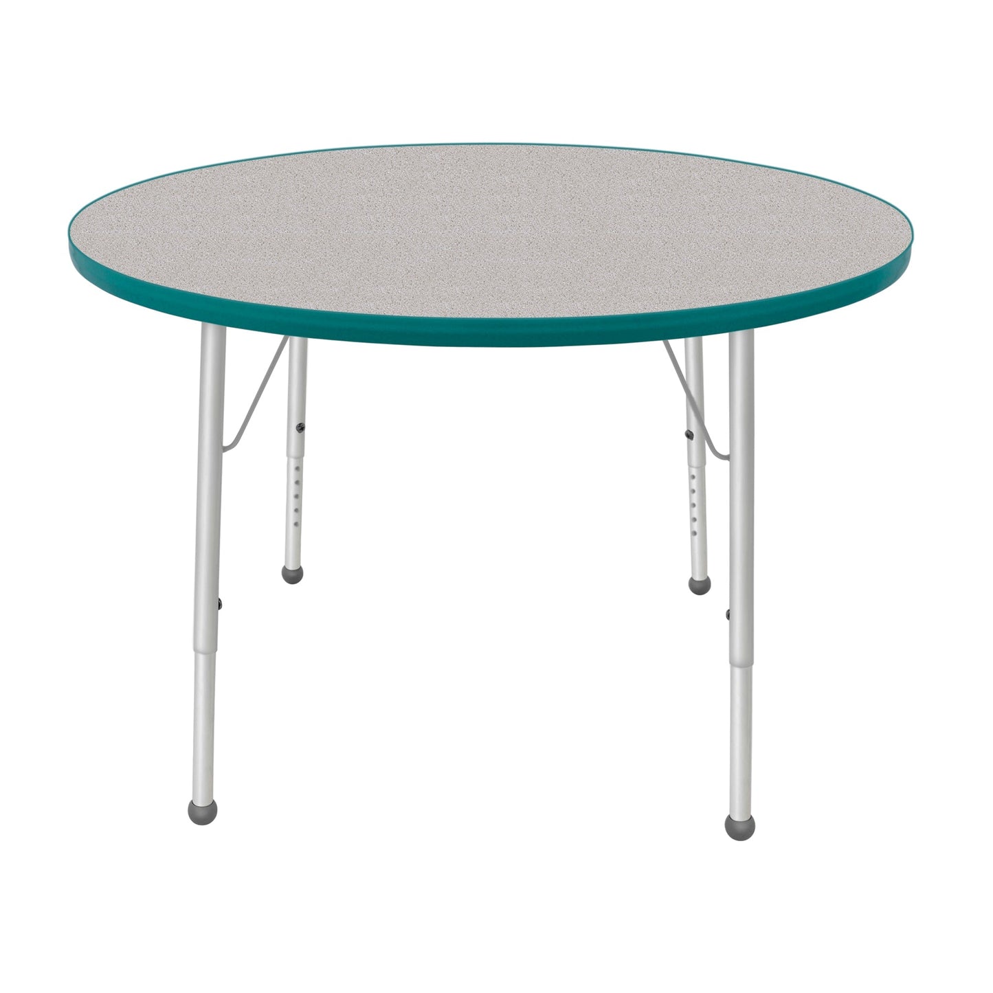 Mahar Creative Colors Round Activity Table Preschool Height Adjustable Legs 42"Dia x 17" - 25"H (MHR-42RNLO)