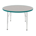 Mahar Creative Colors Round Activity Table Preschool Height Adjustable Legs 42
