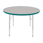 Mahar Creative Colors Round Activity Table Preschool Height Adjustable Legs 42