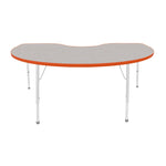 Mahar Creative Colors Kidney Activity Table Preschool Height Adjustable Legs 72