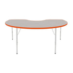 Mahar Creative Colors Kidney Activity Table Preschool Height Adjustable Legs 72