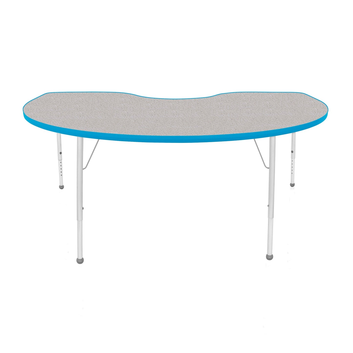 Mahar Creative Colors Kidney Activity Table Preschool Height Adjustable Legs 72"W x 48"D x 17" - 25"H (MHR-4872KLO)