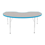 Mahar Creative Colors Kidney Activity Table Preschool Height Adjustable Legs 72