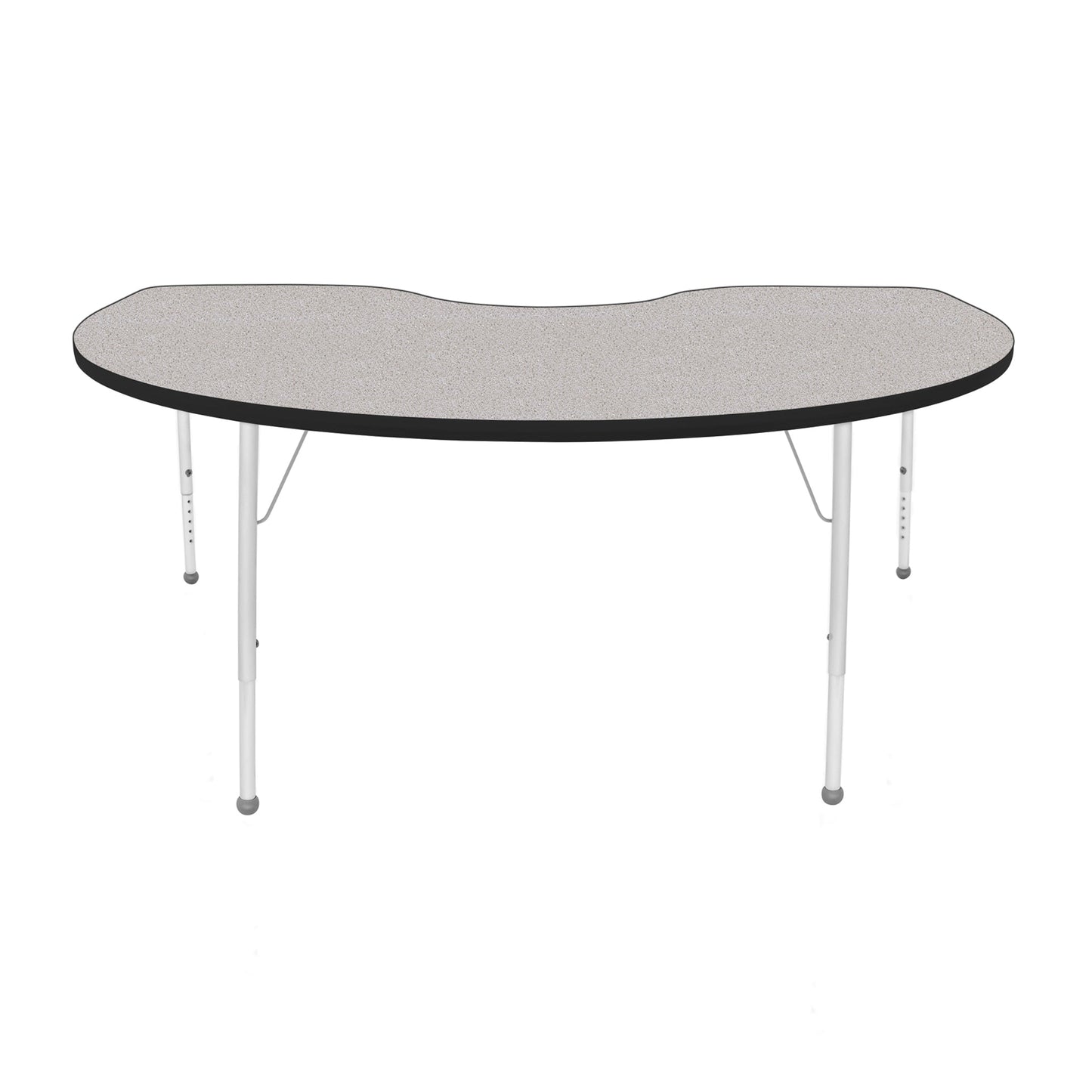 Mahar Creative Colors Kidney Activity Table Preschool Height Adjustable Legs 72"W x 48"D x 17" - 25"H (MHR-4872KLO)