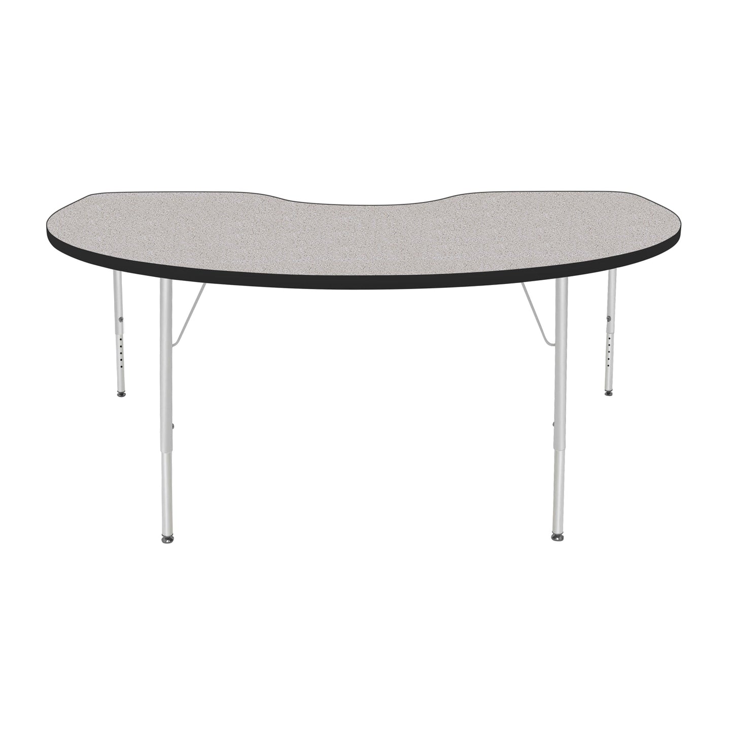 Mahar Creative Colors Kidney Activity Table Preschool Height Adjustable Legs 72"W x 48"D x 17" - 25"H (MHR-4872KLO)