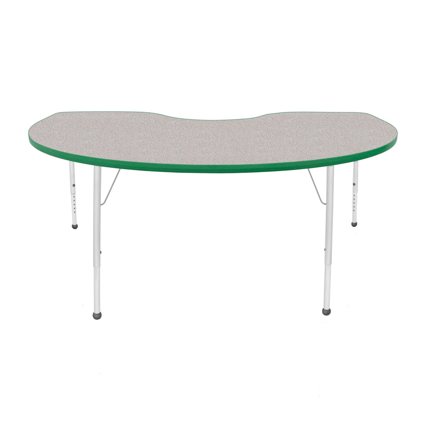 Mahar Creative Colors Kidney Activity Table Preschool Height Adjustable Legs 72"W x 48"D x 17" - 25"H (MHR-4872KLO)