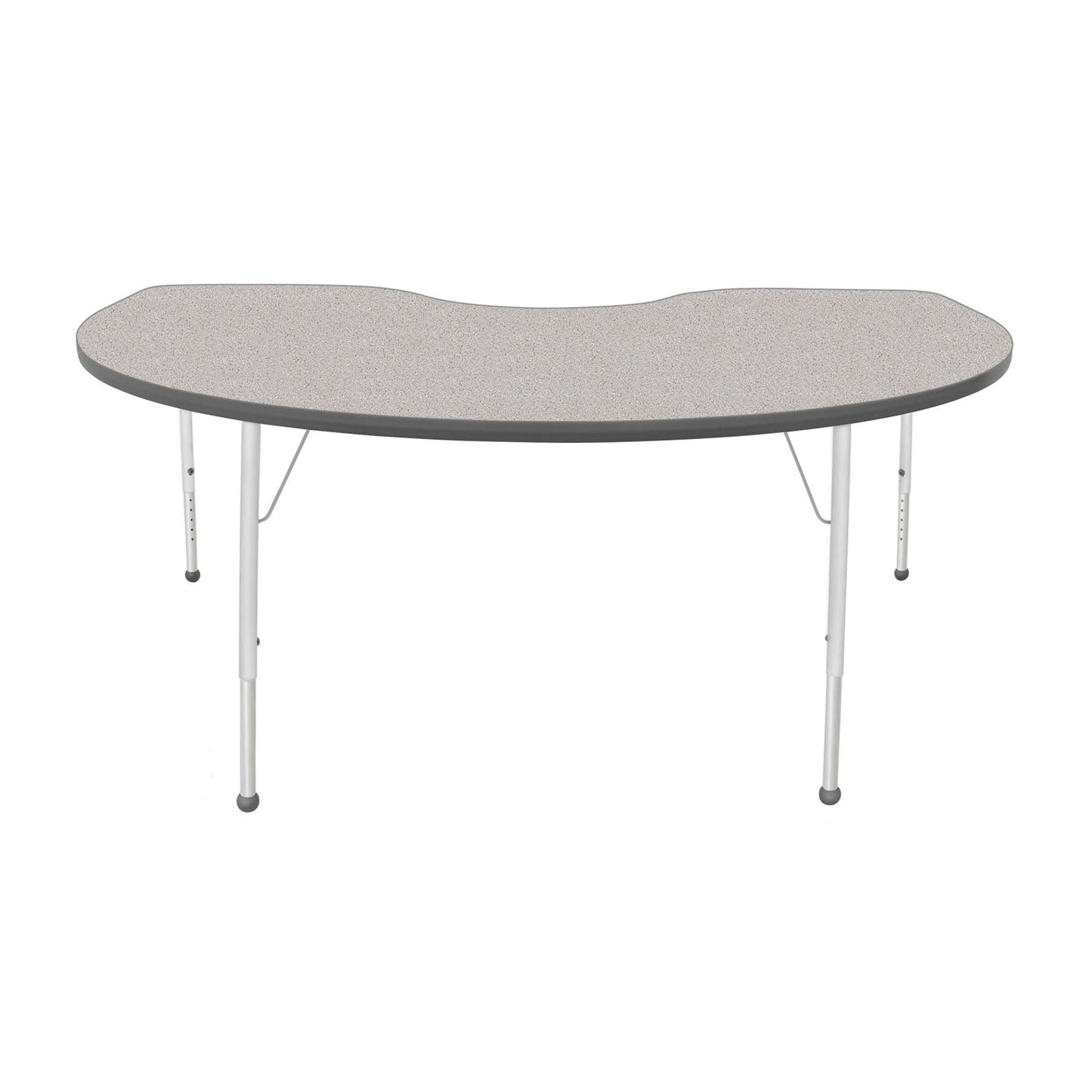 Mahar Creative Colors Kidney Activity Table Preschool Height Adjustable Legs 72"W x 48"D x 17" - 25"H (MHR-4872KLO)