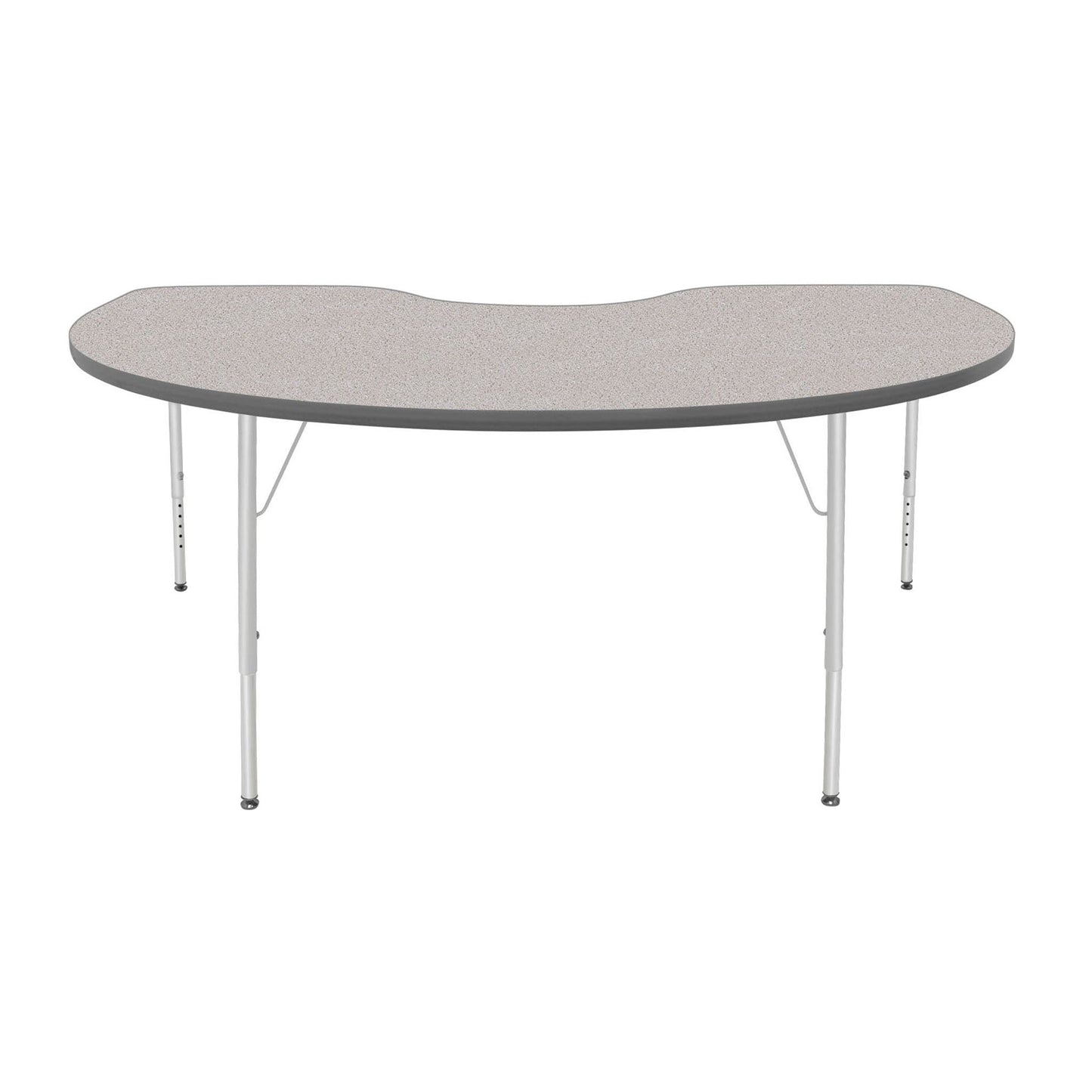 Mahar Creative Colors Kidney Activity Table Preschool Height Adjustable Legs 72"W x 48"D x 17" - 25"H (MHR-4872KLO)