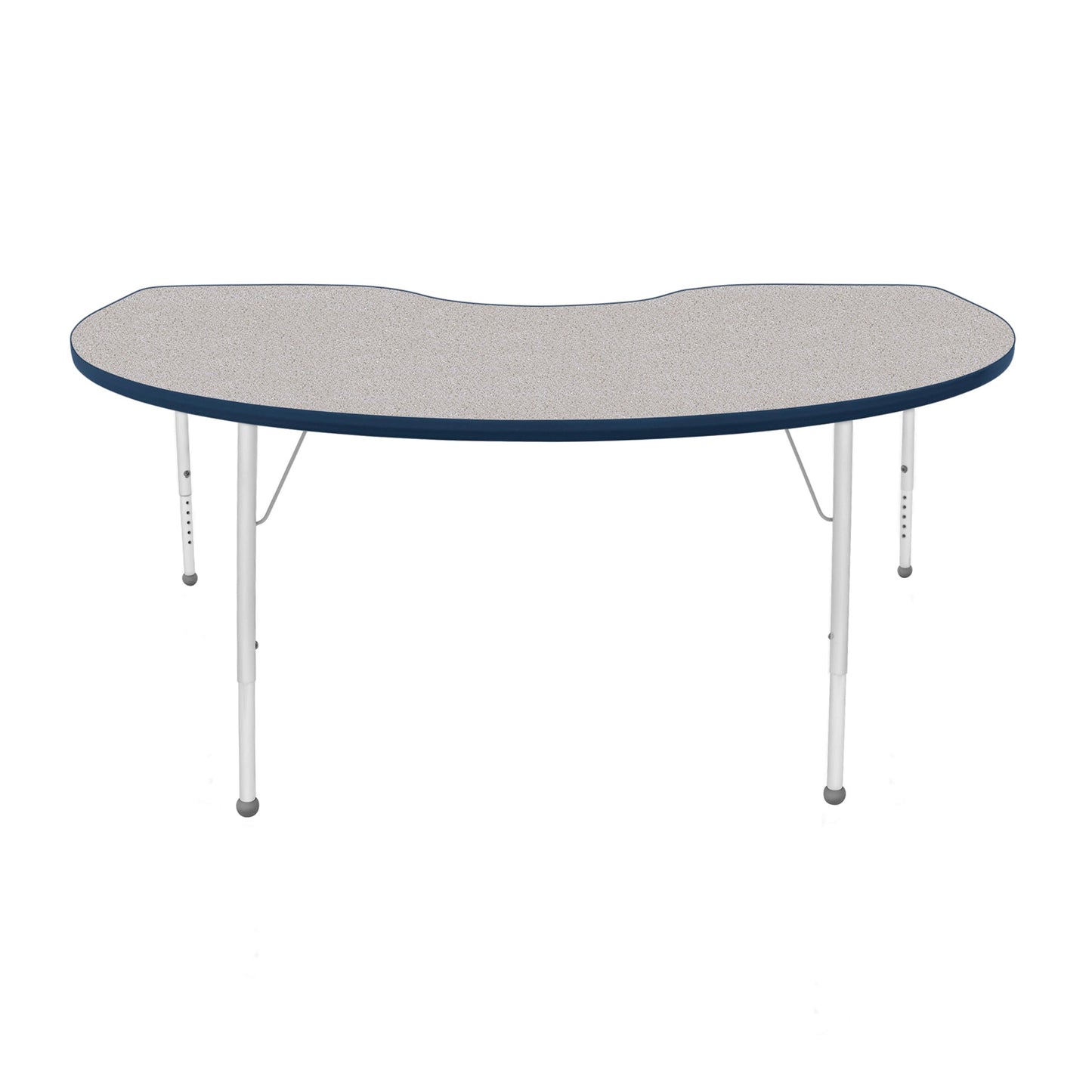 Mahar Creative Colors Kidney Activity Table Preschool Height Adjustable Legs 72"W x 48"D x 17" - 25"H (MHR-4872KLO)