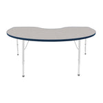 Mahar Creative Colors Kidney Activity Table Preschool Height Adjustable Legs 72