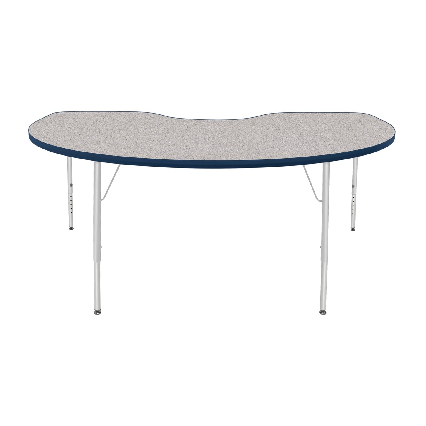 Mahar Creative Colors Kidney Activity Table Preschool Height Adjustable Legs 72"W x 48"D x 17" - 25"H (MHR-4872KLO)
