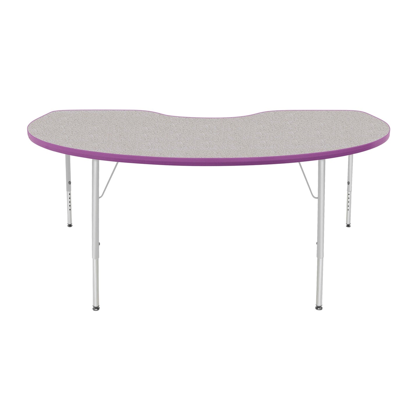 Mahar Creative Colors Kidney Activity Table Preschool Height Adjustable Legs 72"W x 48"D x 17" - 25"H (MHR-4872KLO)