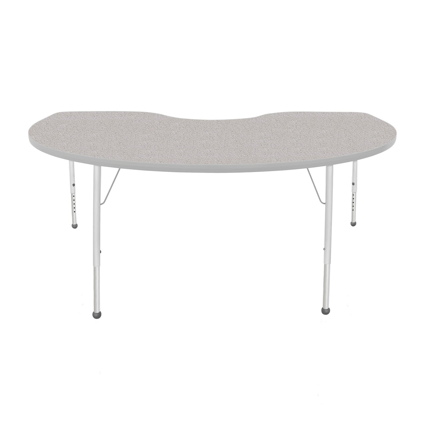 Mahar Creative Colors Kidney Activity Table Preschool Height Adjustable Legs 72"W x 48"D x 17" - 25"H (MHR-4872KLO)