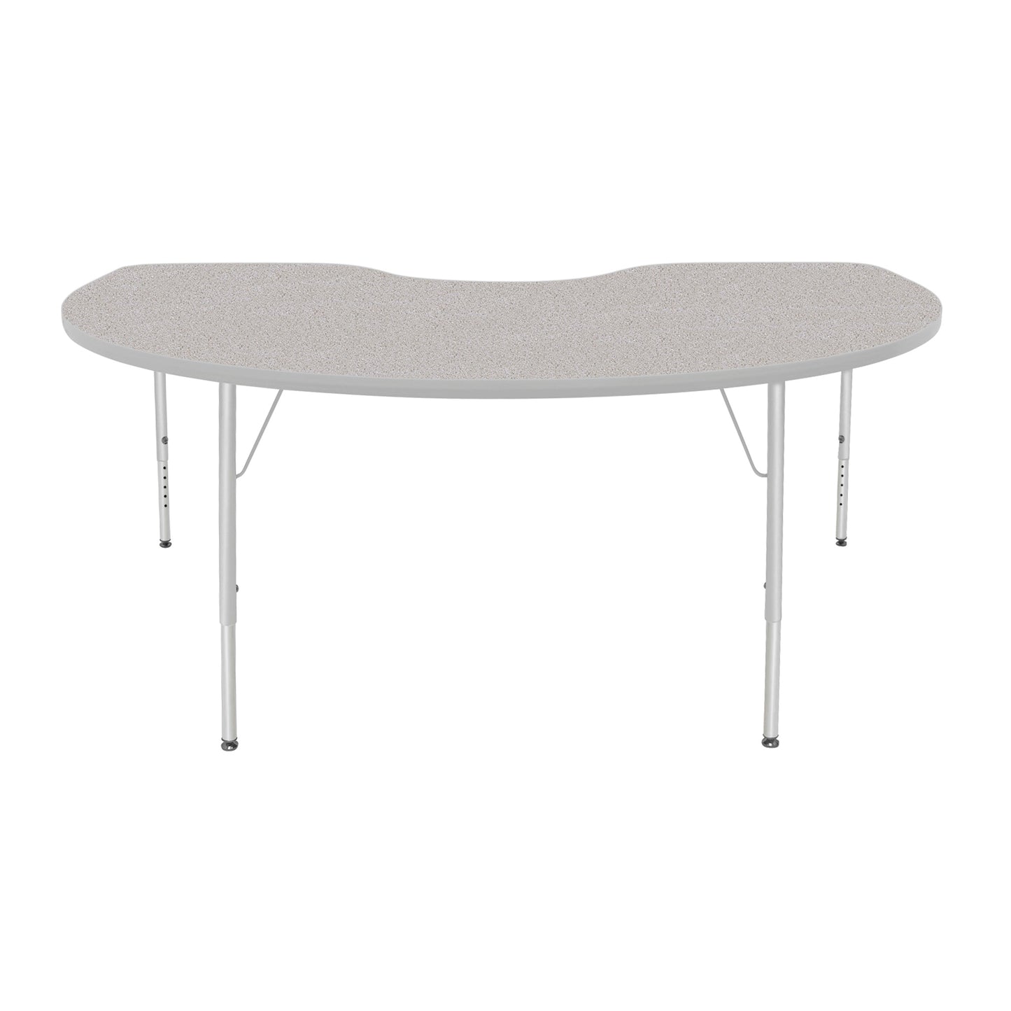 Mahar Creative Colors Kidney Activity Table Preschool Height Adjustable Legs 72"W x 48"D x 17" - 25"H (MHR-4872KLO)