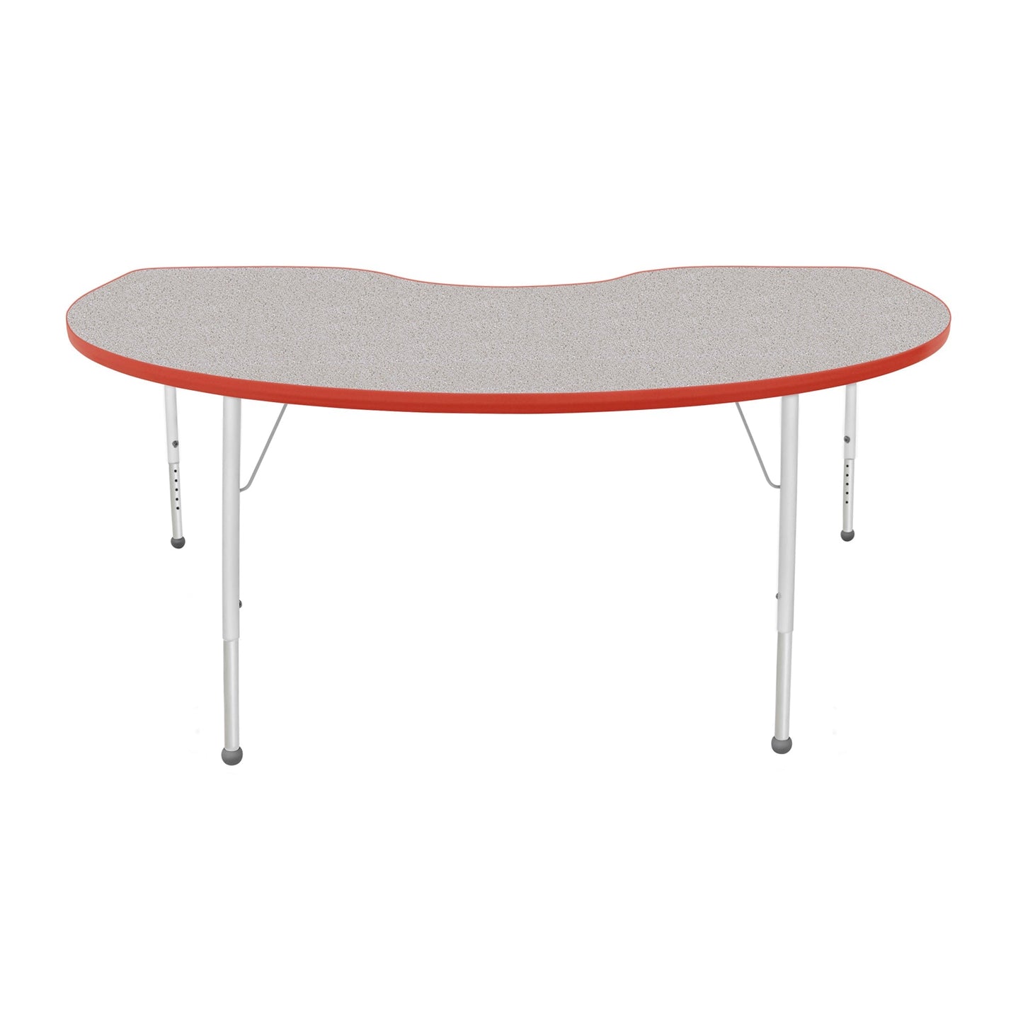 Mahar Creative Colors Kidney Activity Table Preschool Height Adjustable Legs 72"W x 48"D x 17" - 25"H (MHR-4872KLO)