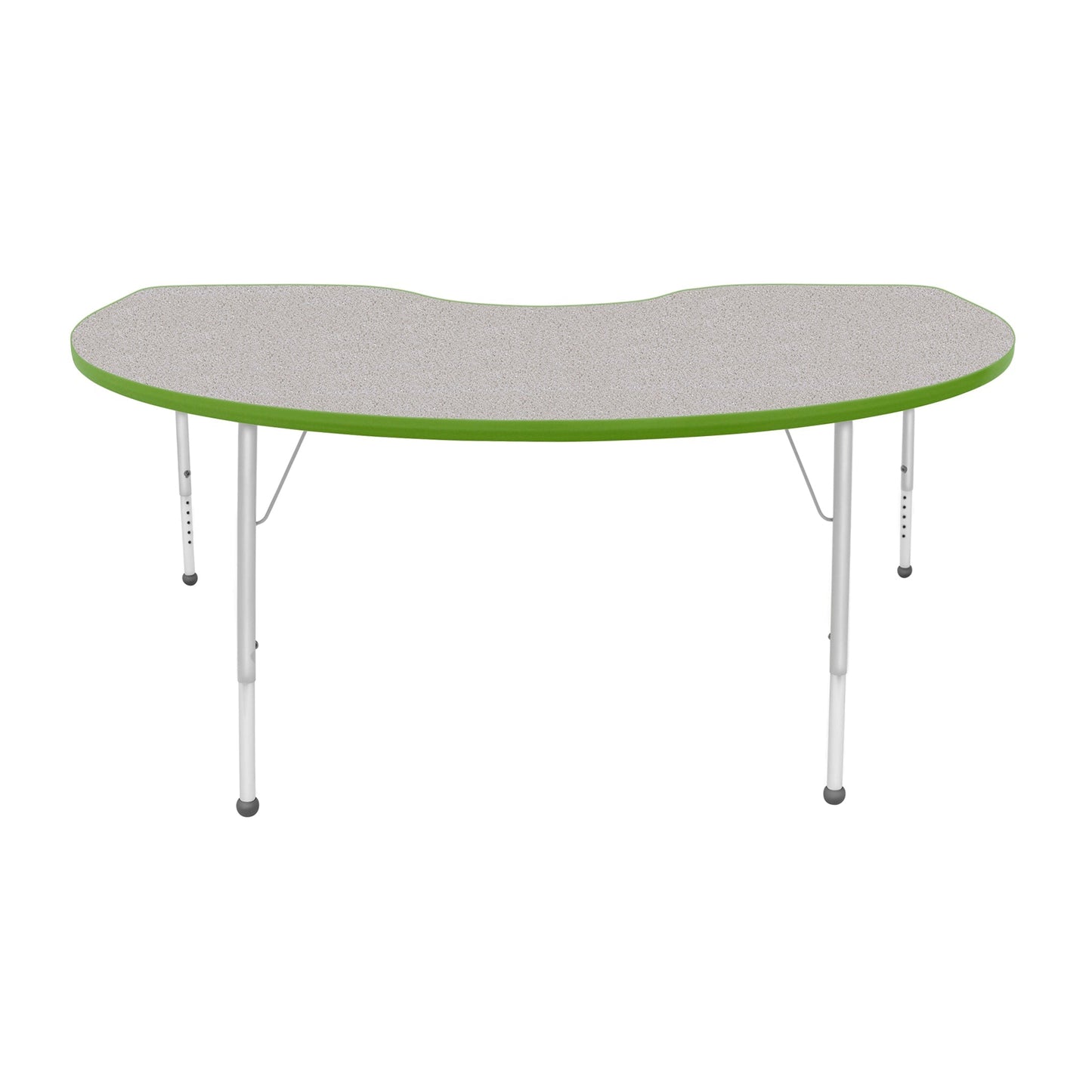 Mahar Creative Colors Kidney Activity Table Preschool Height Adjustable Legs 72"W x 48"D x 17" - 25"H (MHR-4872KLO)