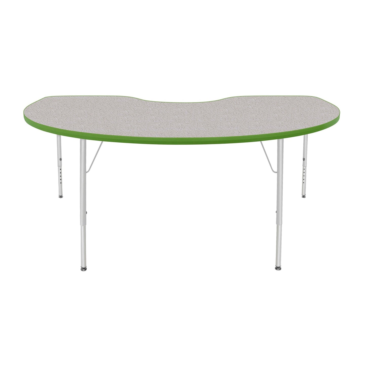 Mahar Creative Colors Kidney Activity Table Preschool Height Adjustable Legs 72"W x 48"D x 17" - 25"H (MHR-4872KLO)