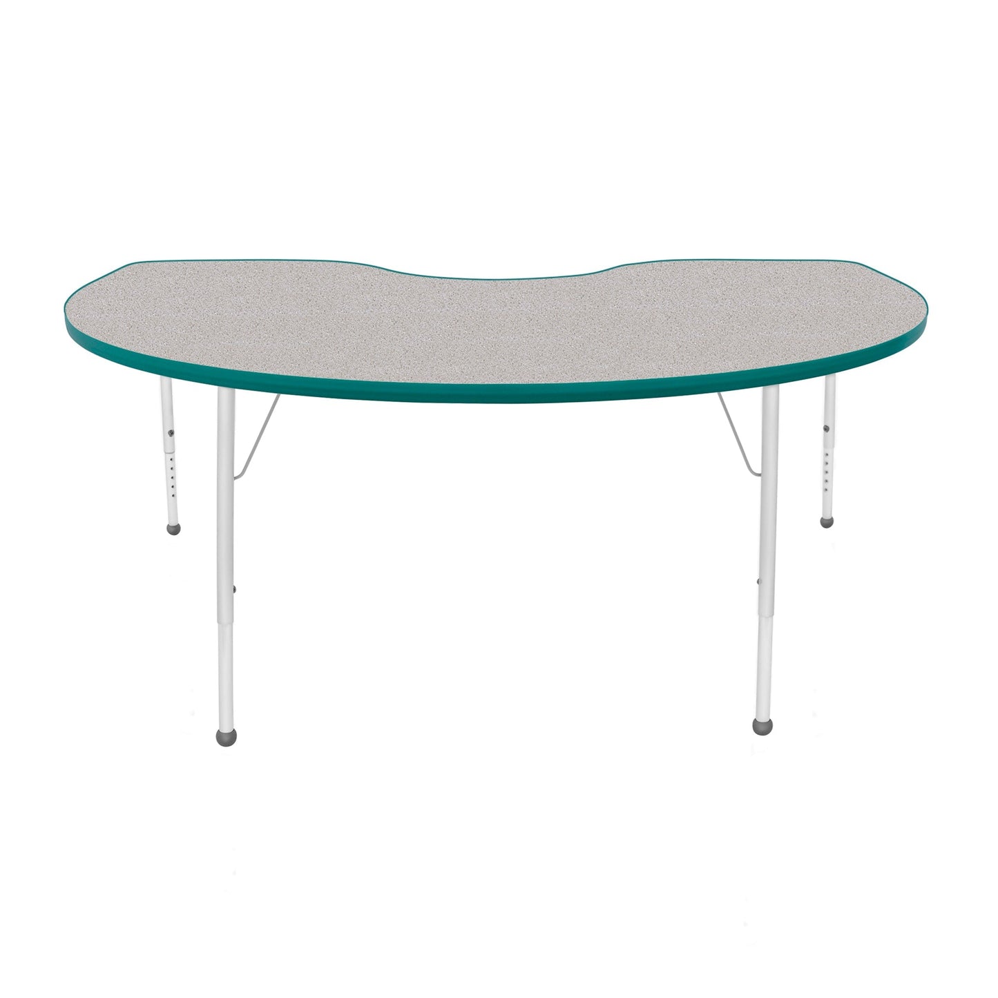 Mahar Creative Colors Kidney Activity Table Preschool Height Adjustable Legs 72"W x 48"D x 17" - 25"H (MHR-4872KLO)