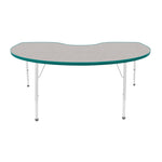 Mahar Creative Colors Kidney Activity Table Preschool Height Adjustable Legs 72
