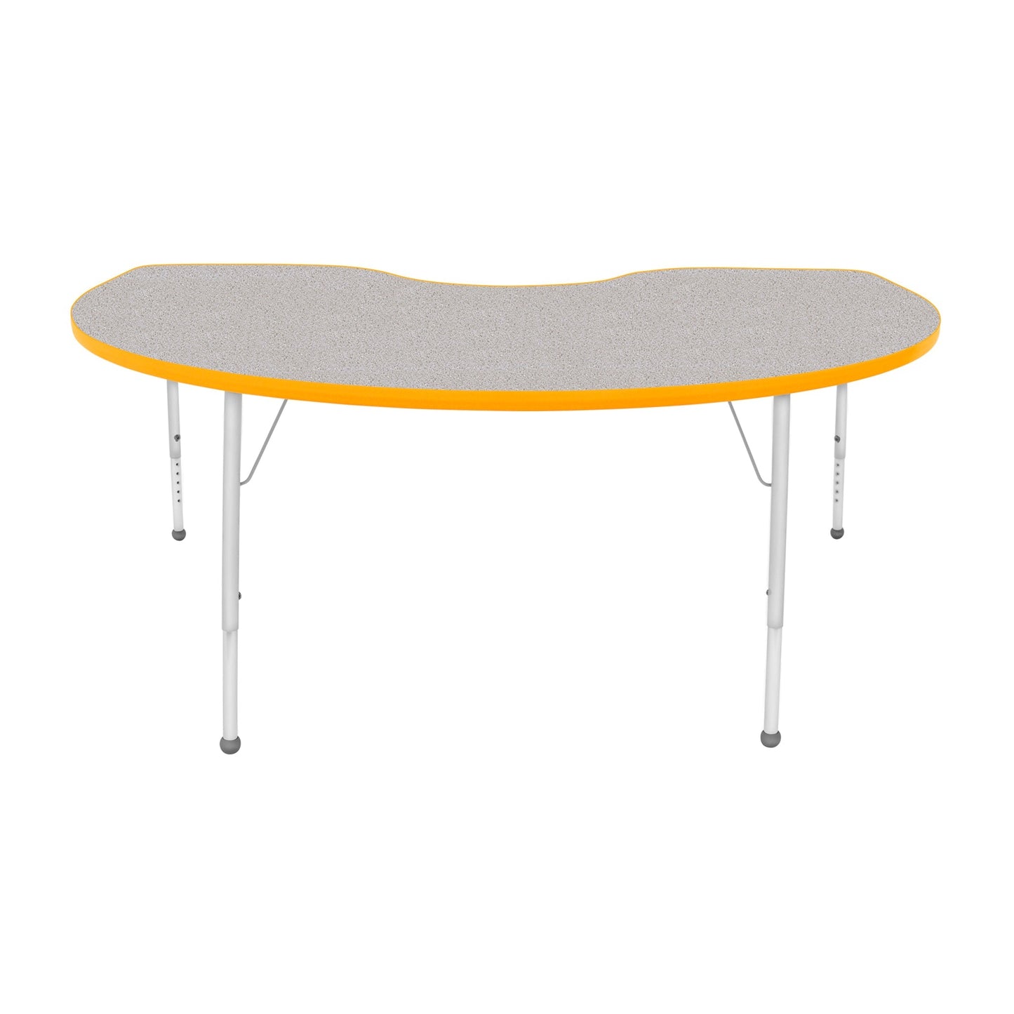 Mahar Creative Colors Kidney Activity Table Preschool Height Adjustable Legs 72"W x 48"D x 17" - 25"H (MHR-4872KLO)