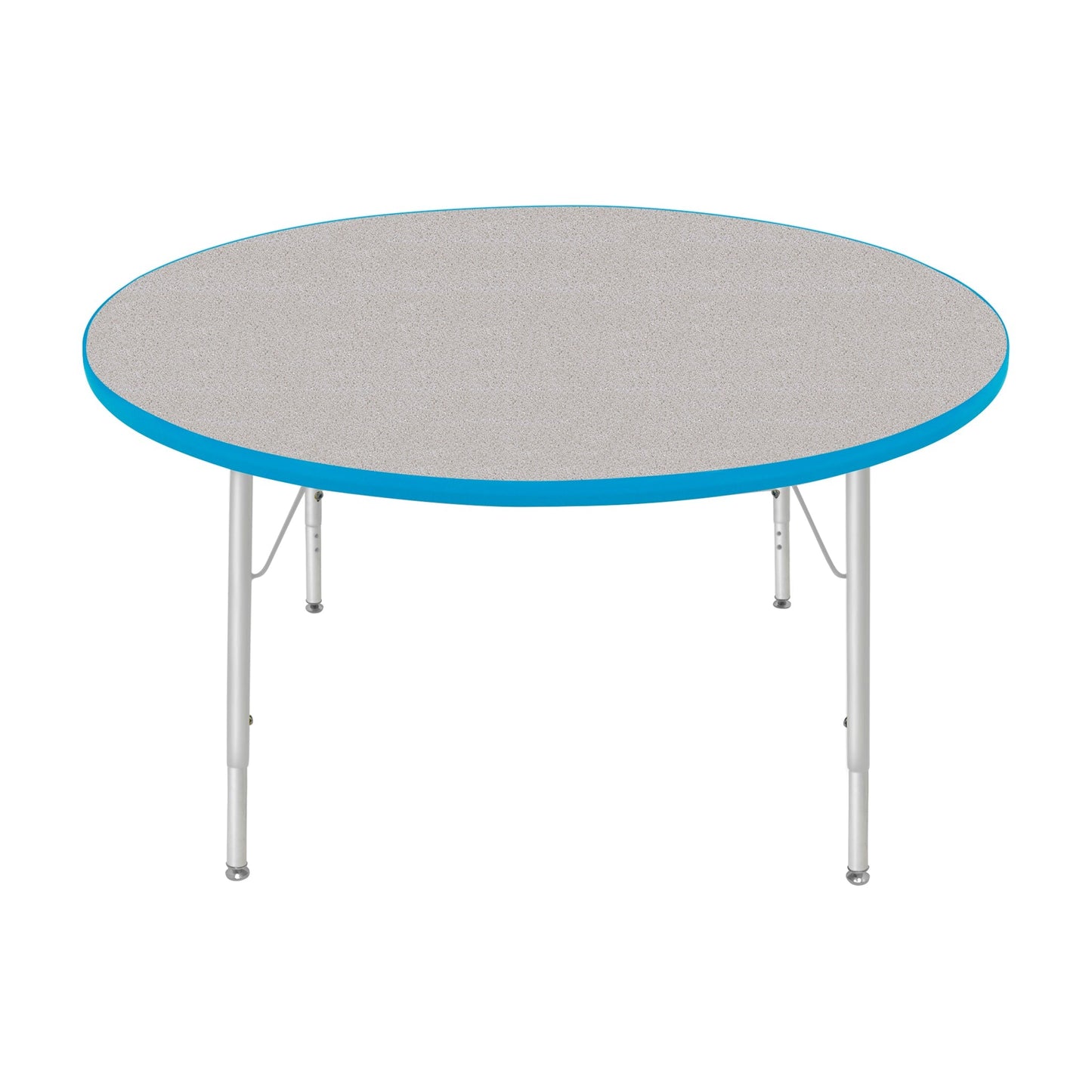 Mahar Creative Colors Round Activity Table Preschool Height Adjustable Legs 48"Dia x 17" - 25"H (MHR-48RNLO)