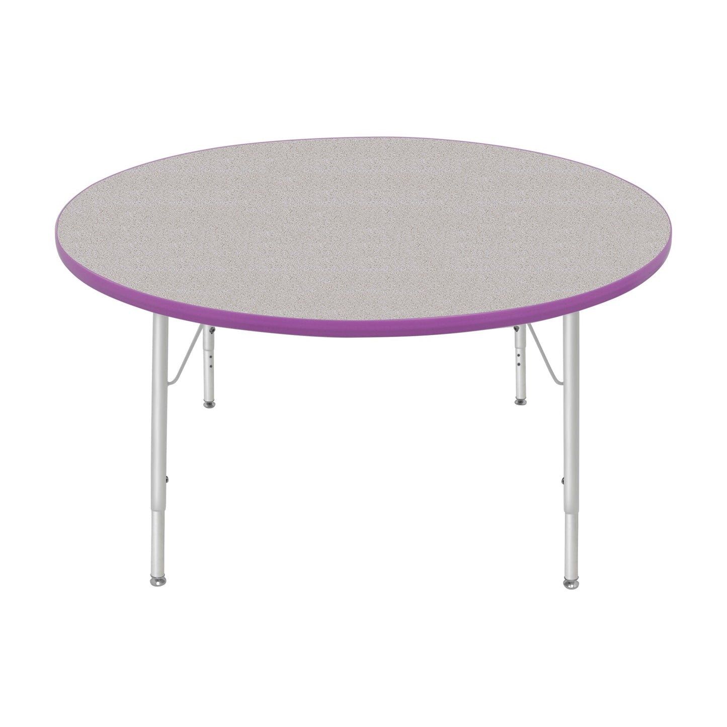 Mahar Creative Colors Round Activity Table Preschool Height Adjustable Legs 48"Dia x 17" - 25"H (MHR-48RNLO)