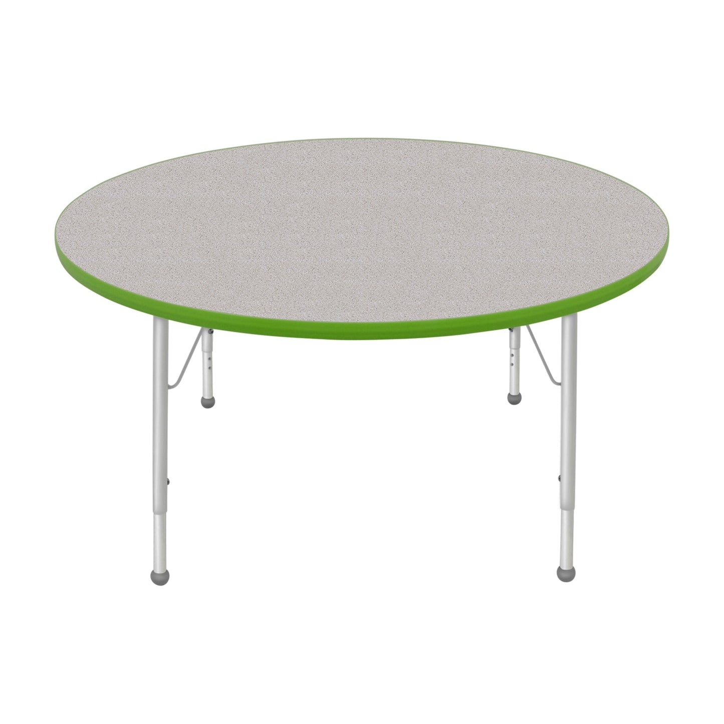 Mahar Creative Colors Round Activity Table Preschool Height Adjustable Legs 48"Dia x 17" - 25"H (MHR-48RNLO)