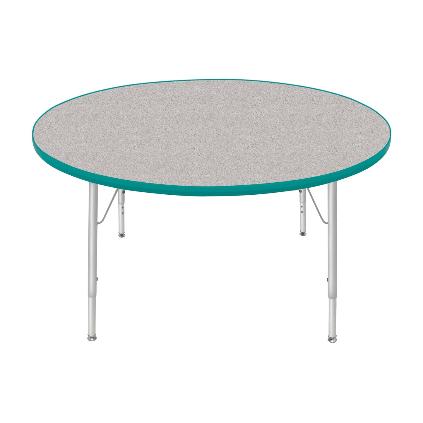 Mahar Creative Colors Round Activity Table Preschool Height Adjustable Legs 48"Dia x 17" - 25"H (MHR-48RNLO)