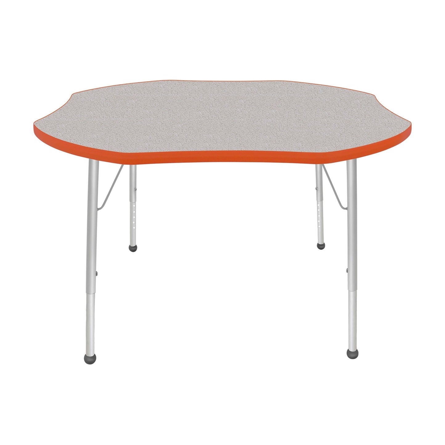 Mahar Creative Colors Shamrock Activity Table Preschool Height Adjustable Legs 48"Dia x 17" - 25"H (MHR-48SRLO)