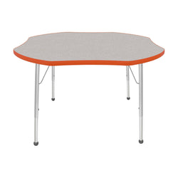 Mahar Creative Colors Shamrock Activity Table Preschool Height Adjustable Legs 48"Dia x 17" - 25"H (MHR-48SRLO)