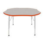 Mahar Creative Colors Shamrock Activity Table Preschool Height Adjustable Legs 48