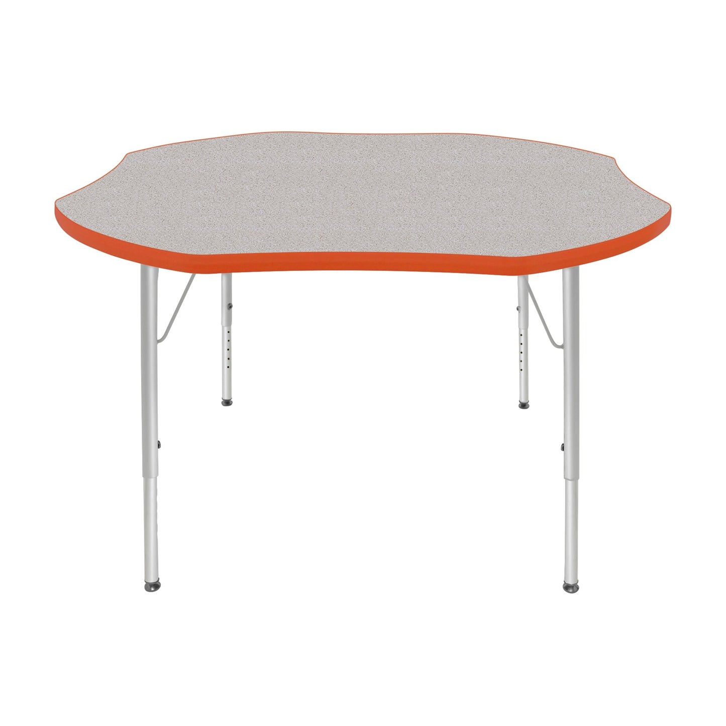 Mahar Creative Colors Shamrock Activity Table Preschool Height Adjustable Legs 48"Dia x 17" - 25"H (MHR-48SRLO)