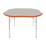 Mahar Creative Colors Shamrock Activity Table Preschool Height Adjustable Legs 48