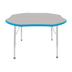 Mahar Creative Colors Shamrock Activity Table Preschool Height Adjustable Legs 48