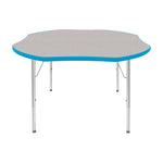 Mahar Creative Colors Shamrock Activity Table Preschool Height Adjustable Legs 48