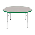 Mahar Creative Colors Shamrock Activity Table Preschool Height Adjustable Legs 48