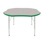 Mahar Creative Colors Shamrock Activity Table Preschool Height Adjustable Legs 48